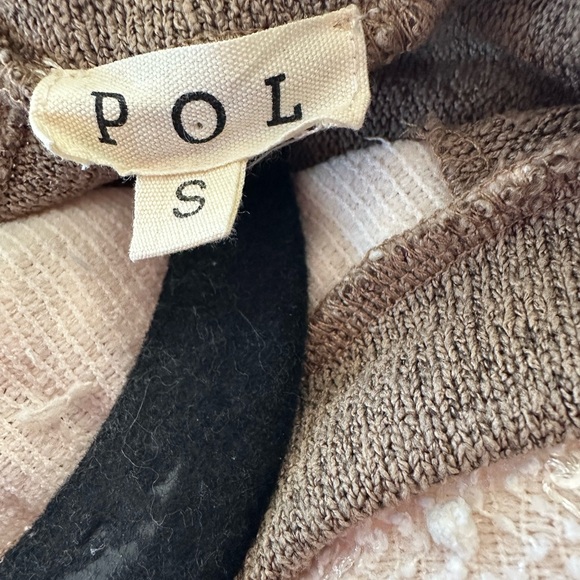 NWOT POL Elegant Two-Tone Tie-Front Sweater or back top - Picture 8 of 8